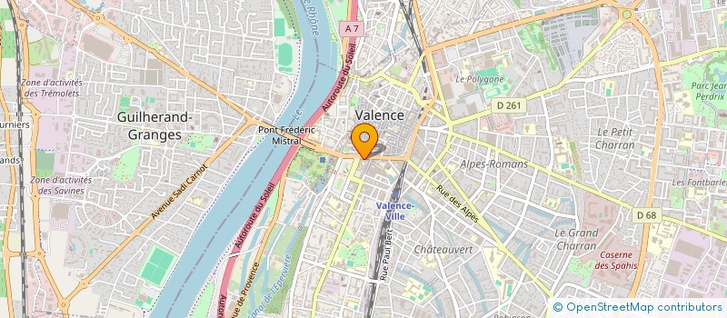 localisation de l'entreprise SANROMA  VALENCE