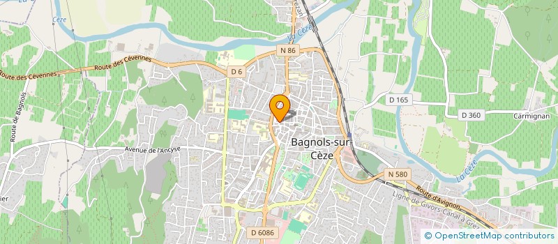 localisation de l'entreprise SANROMAN  BAGNOLS-SUR-CEZE