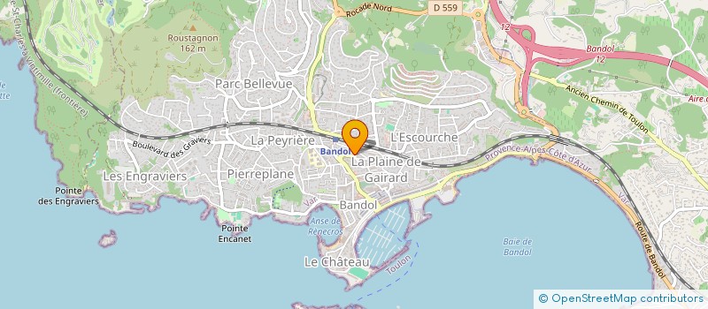 localisation de l'entreprise SANS à BANDOL