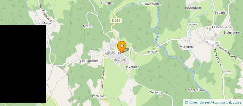 localisation de l'entreprise SANS AVEU  SAILLANT