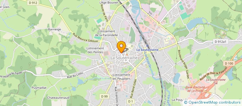 localisation de l'entreprise SANS BORNES RAISONS APPARENTES à LA SOUTERRAINE