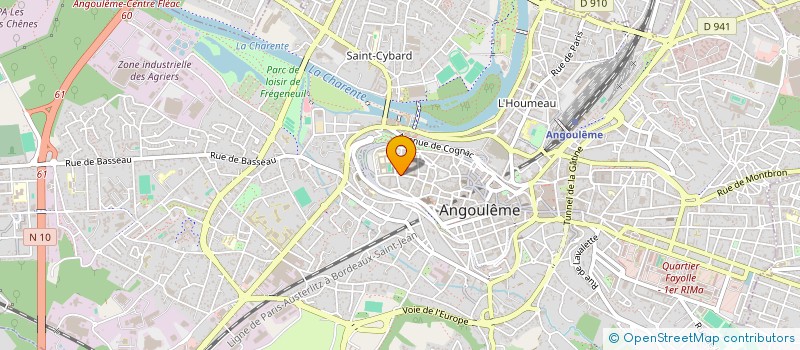 localisation de l'entreprise SANS BRUIT - STUDIO ET ATELIER DE CREATION SONORE à ANGOULEME
