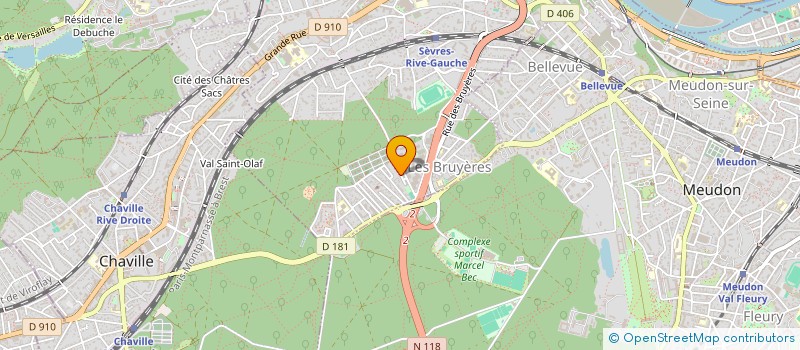 localisation de l'entreprise SANS CRAVATE PRODUCTION à SEVRES