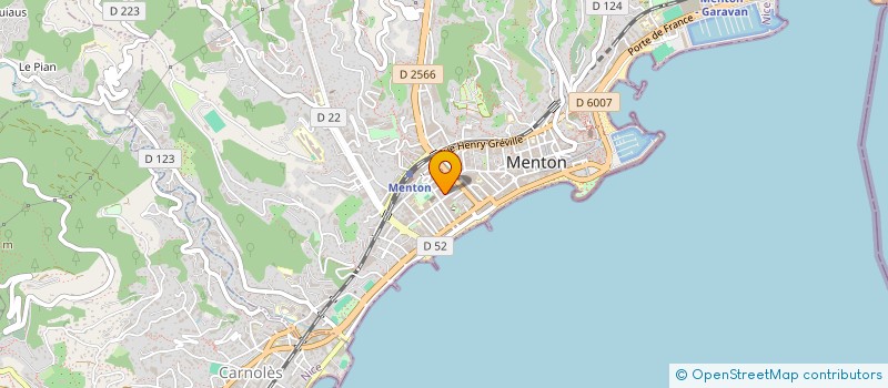 localisation de l'entreprise SANS GENE à MENTON