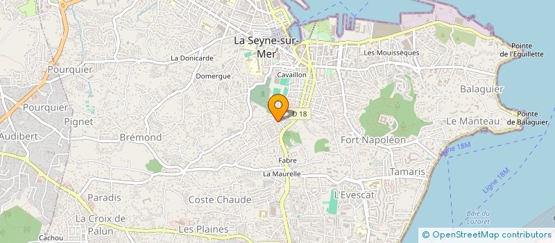 localisation de l'entreprise SANS MON PORTABLE à LA SEYNE-SUR-MER