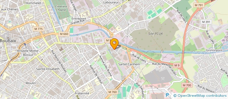 localisation de l'entreprise SANS PEUR ET SANS REPROCHE  ROUBAIX