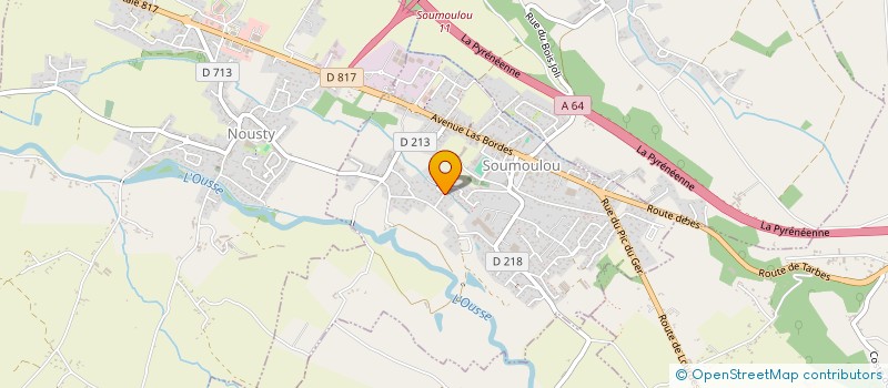 localisation de l'entreprise SANS-SAURAT  SOUMOULOU