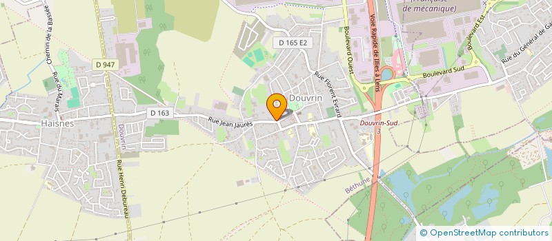 localisation de l'entreprise SANS SOUCI  DOUVRIN