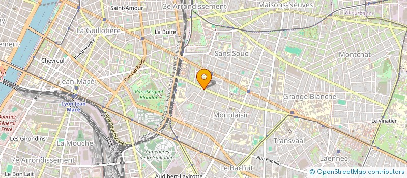 localisation de l'entreprise SANS SOUCIS  LYON