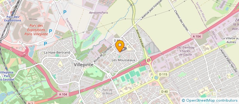 localisation de l'entreprise SANSANGUE ESPOIRS à VILLEPINTE