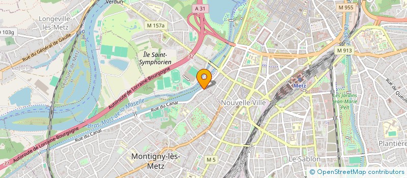 localisation de l'entreprise SANSAS INVEST à MONTIGNY-LES-METZ
