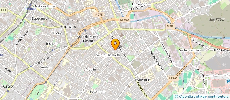 localisation de l'entreprise SANSEA  ROUBAIX