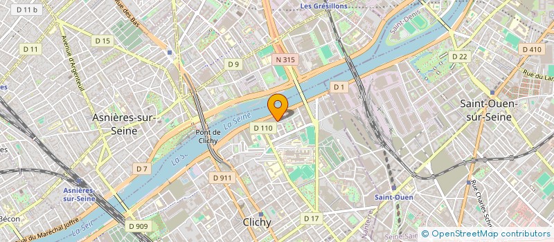 localisation de l'entreprise SANSEN SA à CLICHY