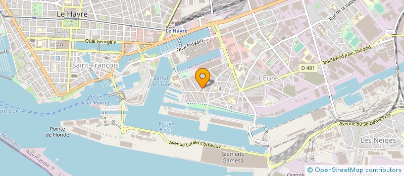 localisation de l'entreprise SANSHA FRANCE à LE HAVRE