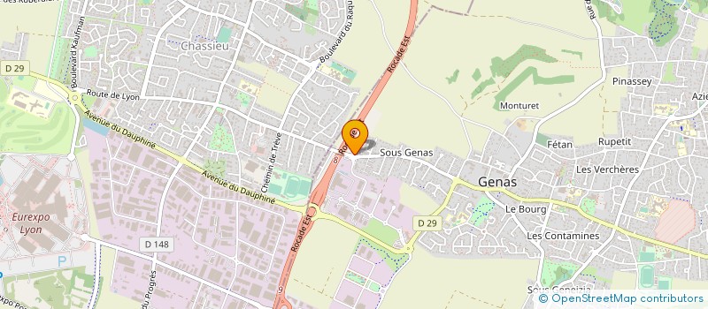 localisation de l'entreprise SANSON  GENAS