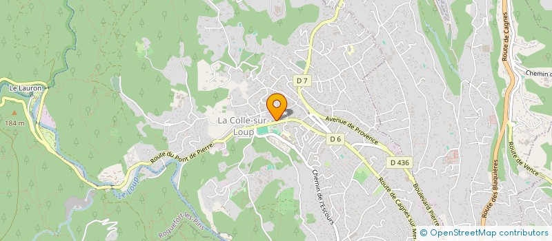 localisation de l'entreprise SANSONI PAYSAGES  LA COLLE-SUR-LOUP