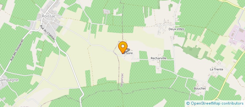 localisation de l'entreprise SANSONNET FILS à SEGONZAC