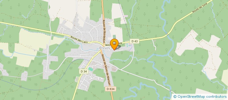 localisation de l'entreprise SANSOUBE  PISSOS