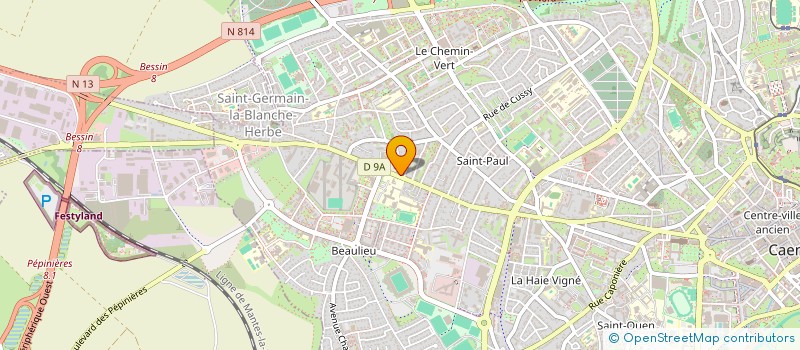localisation de l'entreprise SANSSIERE à CAEN