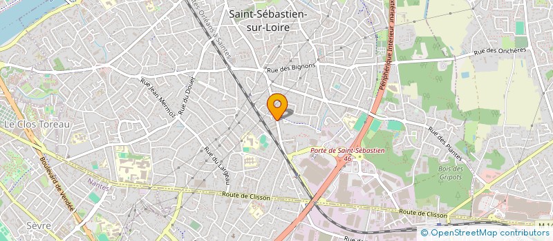 localisation de l'entreprise SANT ANGELO  SAINT-SEBASTIEN-SUR-LOIRE