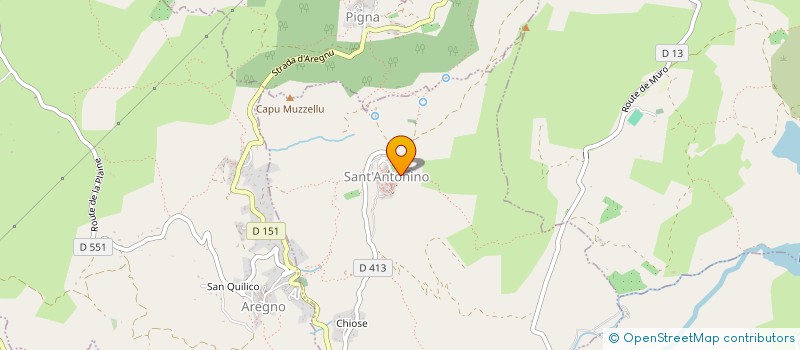 localisation de l'entreprise SANT'ANTUNINU à SANT'ANTONINO