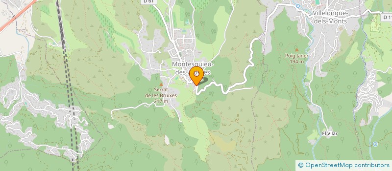 localisation de l'entreprise SANT CRISTAU  MONTESQUIEU-DES-ALBERES