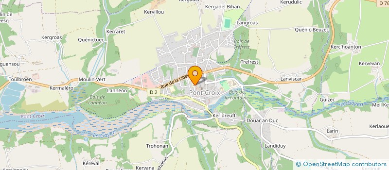 localisation de l'entreprise SANT ERWAN  PONT-CROIX