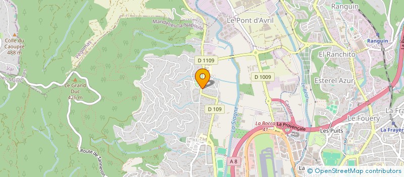 localisation de l'entreprise SANT'ESTELLO COUNTRY CLUB  MANDELIEU LA NAPOULE