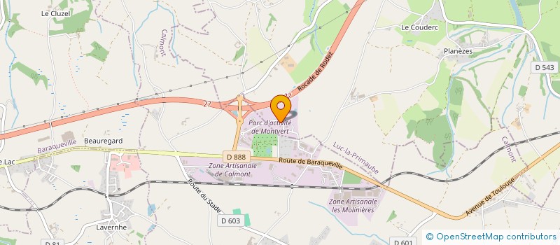 localisation de l'entreprise SANT ESTEVE  LUC-LA-PRIMAUBE