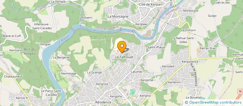 localisation de l'entreprise SANT GILY  HENNEBONT