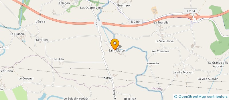 localisation de l'entreprise SANT KARADOG  SAINT-CARADEC