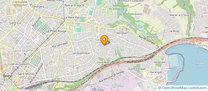 localisation de l'entreprise SANT MARK  BREST