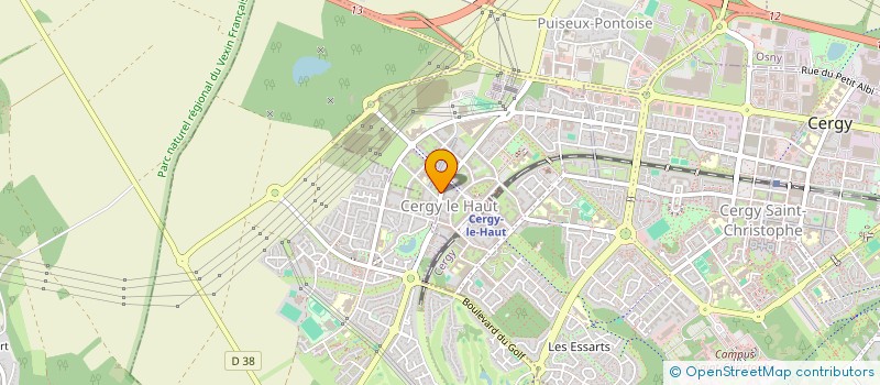 localisation de l'entreprise SANT REK  CERGY