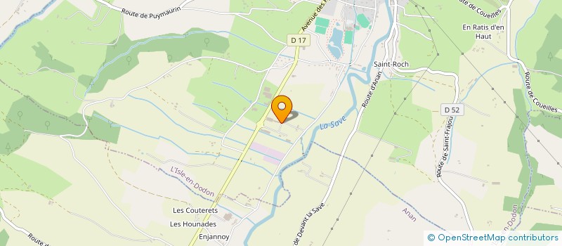 localisation de l'entreprise SANTA  L'ISLE-EN-DODON