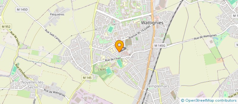 localisation de l'entreprise SANTA  WATTIGNIES