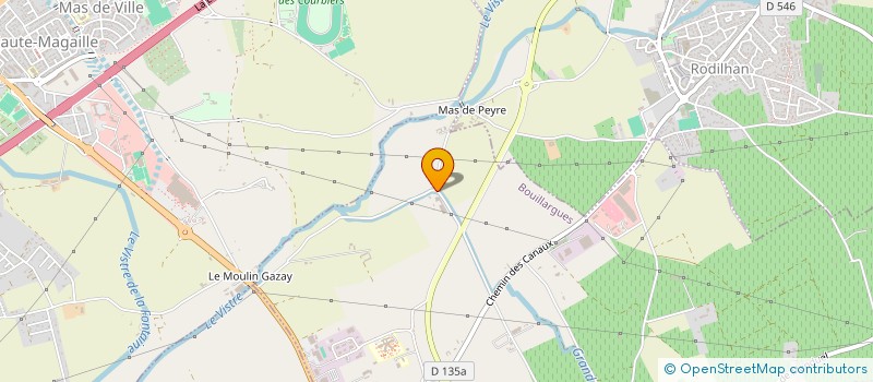 localisation de l'entreprise SANTA AGRI  BOUILLARGUES