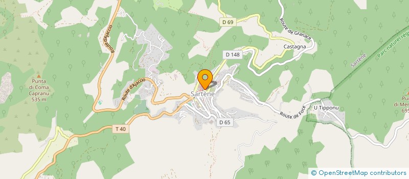 localisation de l'entreprise SANTA ANNA à SARTENE