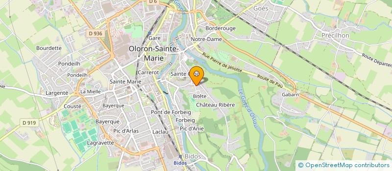 localisation de l'entreprise SANTA CRUZ  OLORON-SAINTE-MARIE