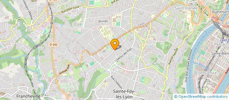 localisation de l'entreprise SANTA FE PROD à SAINTE-FOY-LES-LYON