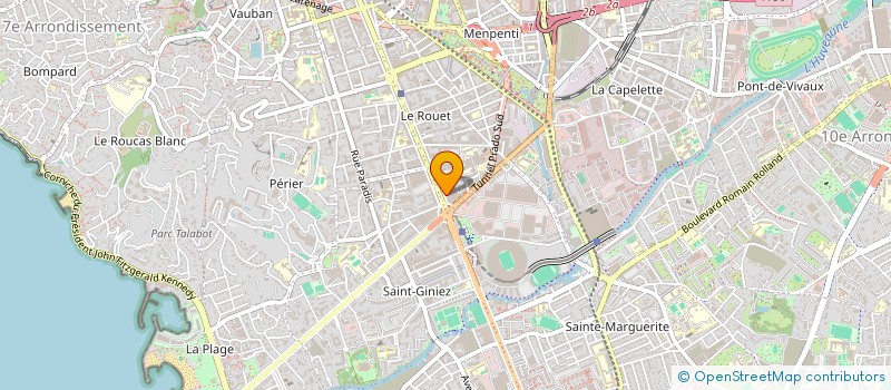 localisation de l'entreprise SANTA GUSTO PRADO  MARSEILLE