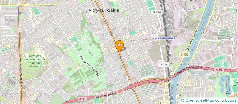localisation de l'entreprise SANTA MARIA à VITRY-SUR-SEINE