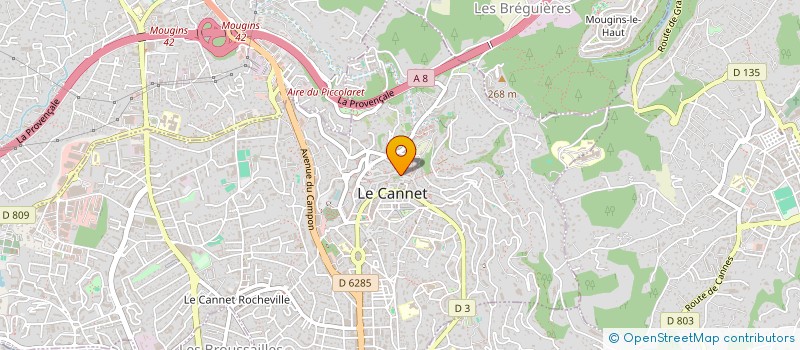 localisation de l'entreprise SANTA MARTINA à LE CANNET