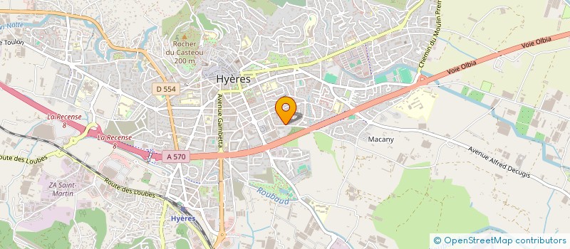 localisation de l'entreprise SANTA MONICA à HYERES