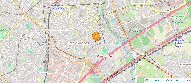 localisation de l'entreprise SANTA ROSA à MONTPELLIER