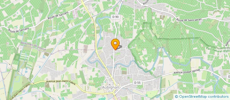 localisation de l'entreprise SANTACREU  AUBIGNAN