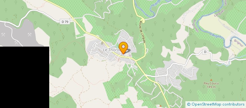 localisation de l'entreprise SANTACRUZ GESTION SCI  LE THORONET