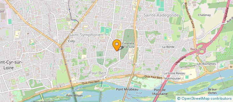 localisation de l'entreprise SANTAMANZER  TOURS