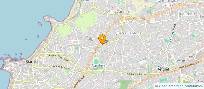 localisation de l'entreprise SANTAMARIA ROLAND ET HARAMBILLET JEAN à ANGLET