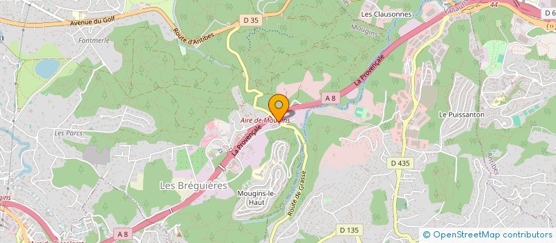 localisation de l'entreprise SANTANO à MOUGINS