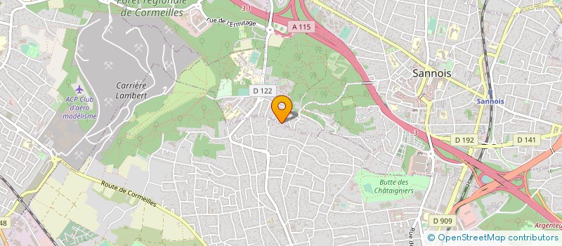 localisation de l'entreprise SANTAPROD à SANNOIS